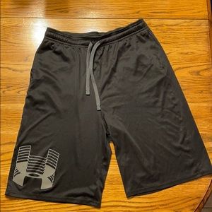 Boys black under armour shorts